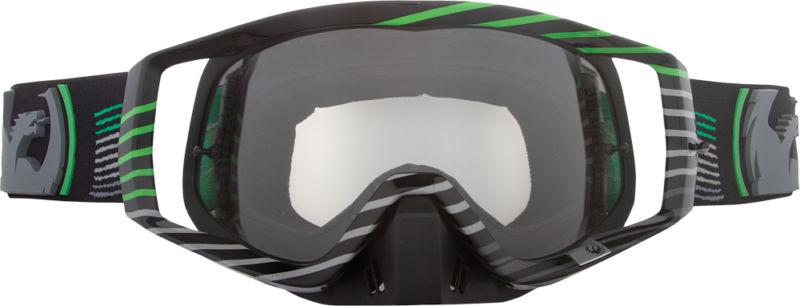 Dragon alliance vendetta anti-fog goggles linear green/clear lens