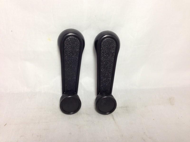 Pair lh & rh window crank handle lever black / for toyota tacoma, t100 & pickup 