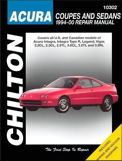 Acura integra, legend, vigor, cl, tl, rl repair manual 1994-2000