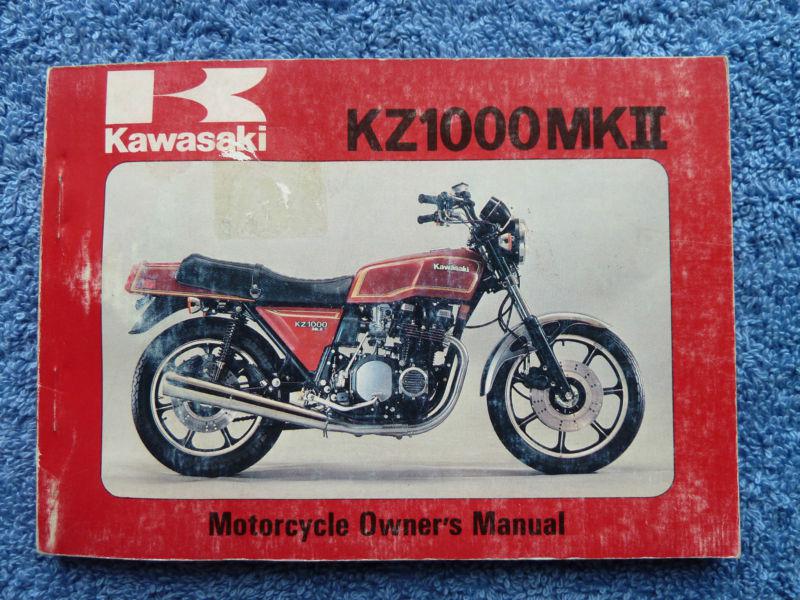  kawasaki kz1000 mk ii owner's manual owners manual k z 1000