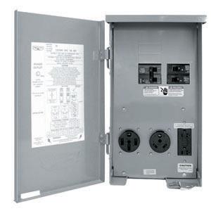 Parallax power outlet w/gfi receptacle, 80 amp w/50a breaker psc-75-gr-hr