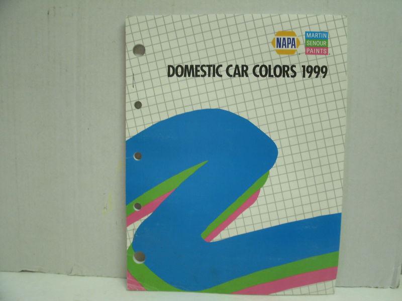 1999 napa martin senour automotive color directory