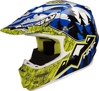 Hmk f2 carbon pro helmet blue/lime l 73-4903l