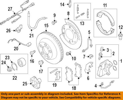 Volkswagen oem wht003856a rear abs wheel sensor/abs wheel speed sensor