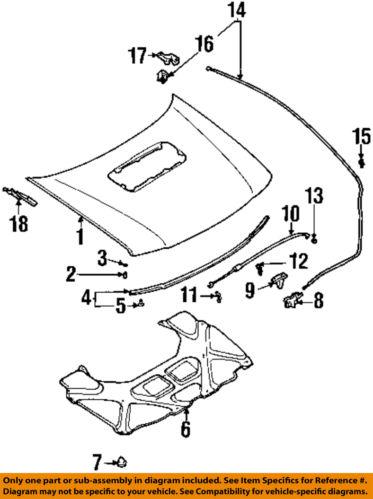 Subaru oem 57310sa020 hood-lock