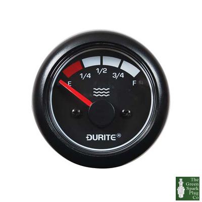 Durite - water gauge marine led illuminated 52mm 12/24 volt bx1 - 0-525-12