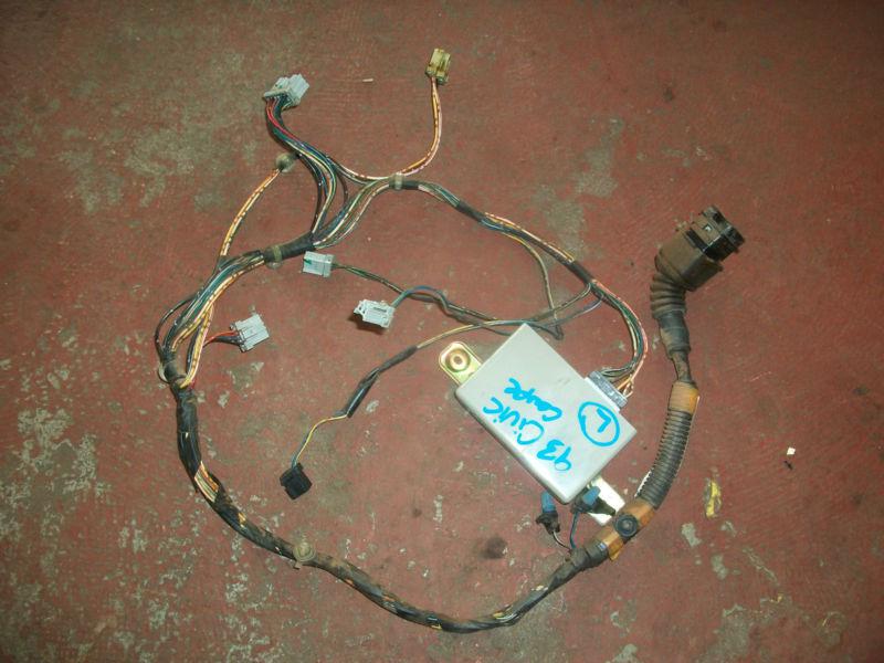 92 93 94 95 honda civic coupe ex driver left power door wiring harness 92-95 oem