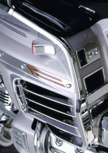 Goldwing gl1500 chrome plated lower fairing corner trim, wide style b52-550