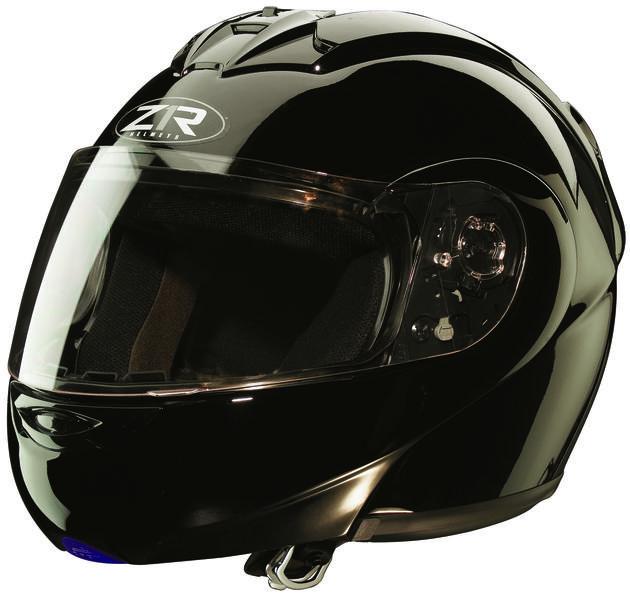 Z1r eclipse modular motorcycle helmet black xs/x-small