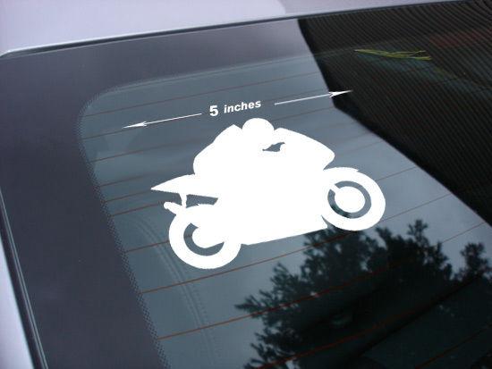 Sportbike racing motorcycle decal sticker