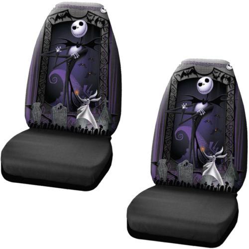 Car truck suv seat covers - nightmare before christmas - jack skellington - pair