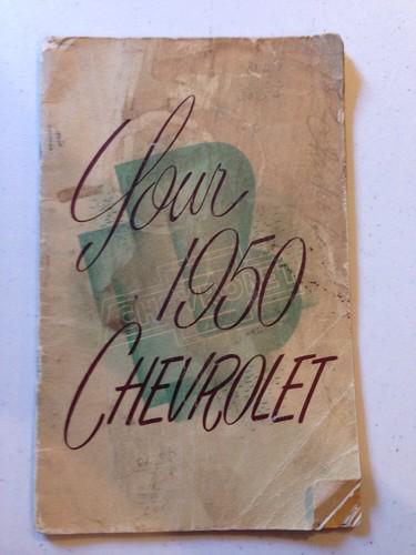 1950 chevy owners manual