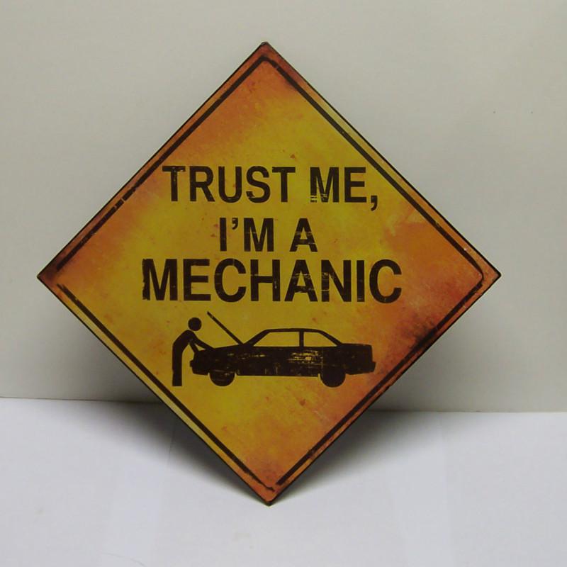 Trust me i am a mechanic sign garage shop mancave chevy ford dodge camaro hemi