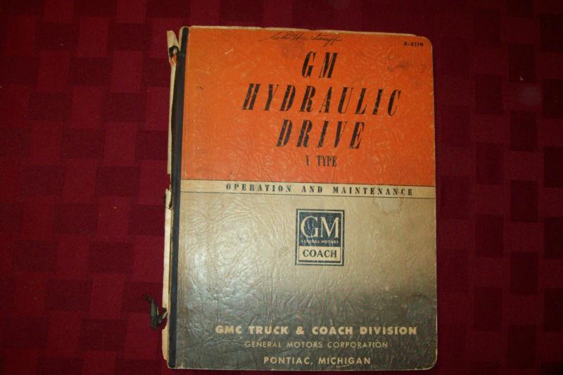 Gm coach v drive operation and maintenance manual