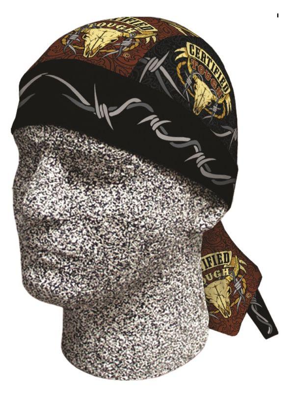 Danbanna deluxe: certified tough bandana doo rag motorcycle biker cap casual 