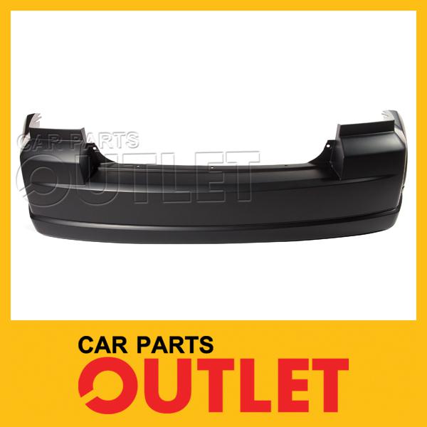 2007-2011 dodge caliber se rear bumper primered plastic cover wo chrome tip type