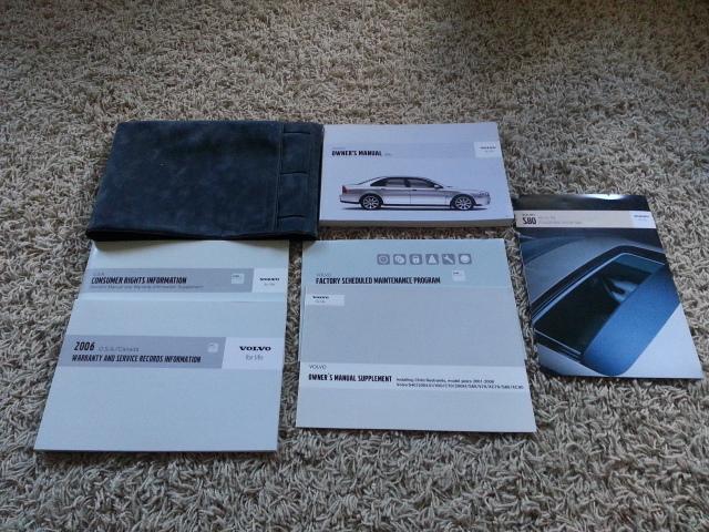 2005 volvo s80 owners manual sedan with case m204