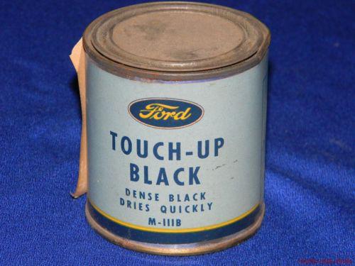 Nos ford touch up black 1/2 pint 1940s "dense black dries quickly" paint full