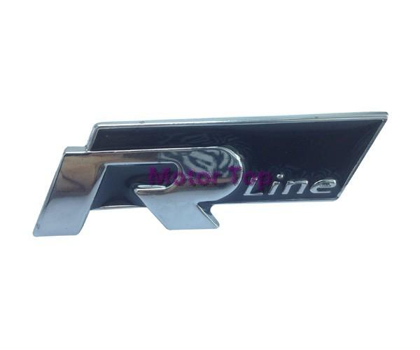 Metal emblems badge sticker rear 3d for black r rline line vw cc gti passat golf