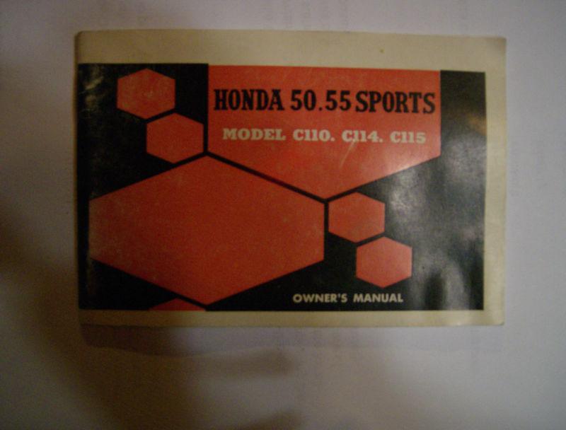 Honda sports 50 ca110---1966 owners manual