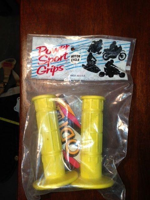 Motorcycle grips, odi, yellow