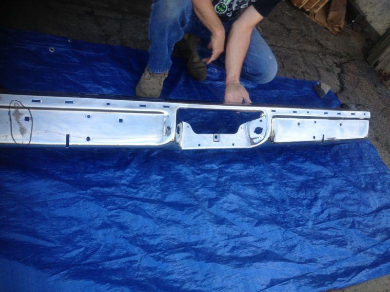 1974-78 ford wagon rear bumper. ( plated )