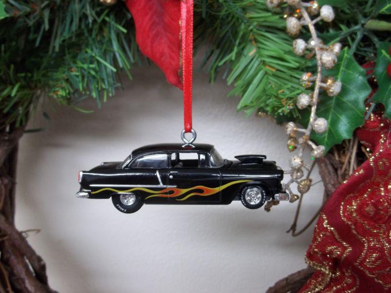 1955 chevy streetrod christmas ornament diecast new custom crafted decoration