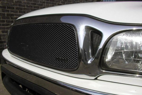 2001-2004 toyota tacoma grillcraft black 1pc grille insert mx grill toy1945b