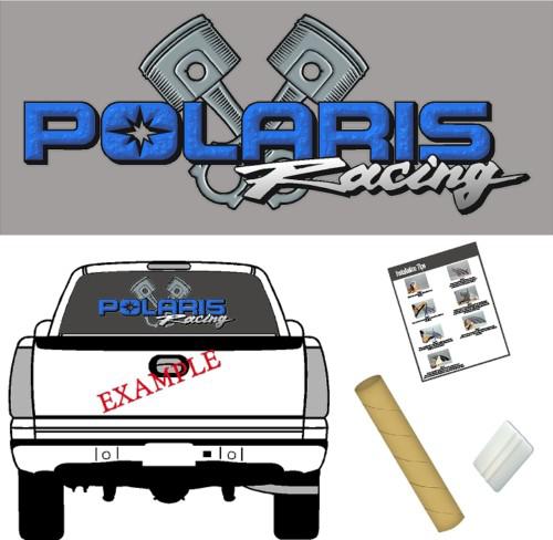Polaris logo pistons racing decal vinyl sticker graphic
