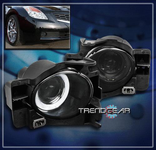 08 09 10 11 nissan altima 2dr coupe halo projector bumper smoke fog light+switch