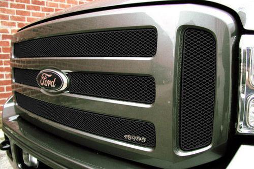 2005-2007 ford f250 f350 super duty grillcraft black grille mx 6pc grill set