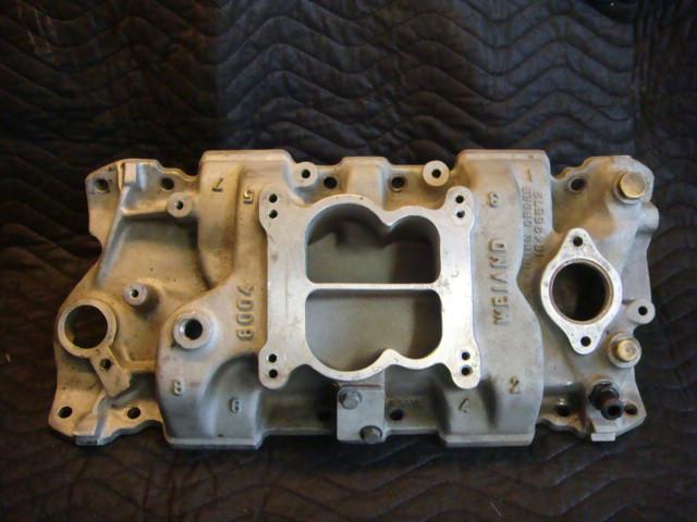 Chevy 350 327 283 400 aluminum intake and carb