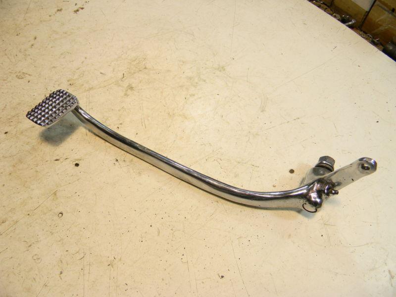 Norton atlas rear brake pedal - w/ pivot, chrome