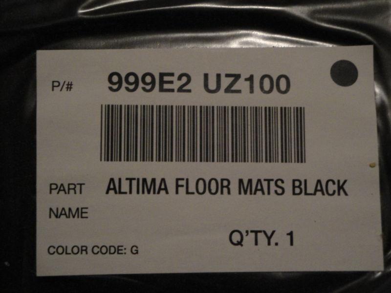 2013 nissan altima floor mats - black