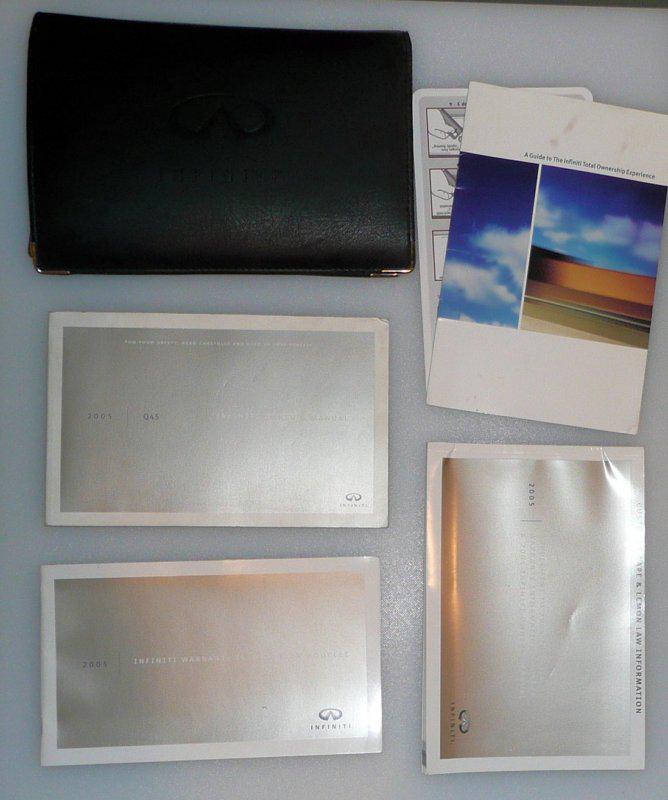 2005 05 infiniti q45 factory owners manual … free ship