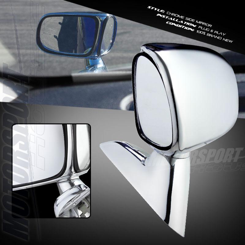 Universal fit auxiliary blind spot chrome side mirror honda ford bmw chevy gmc