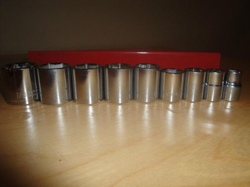 Husky 3/8 drive sae 6 point socket set