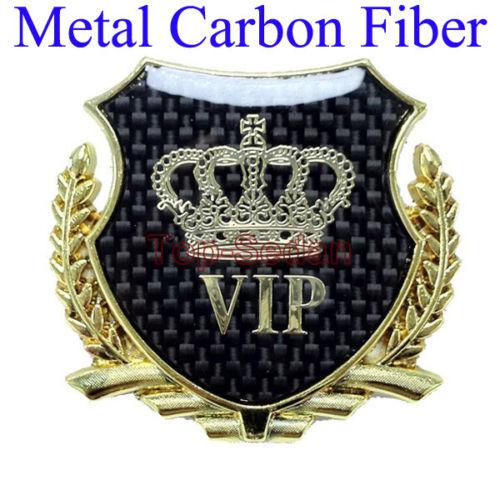 Vip carbon fiber gold side trunk badge sticker emblem 3d chevrolet cruze malibu