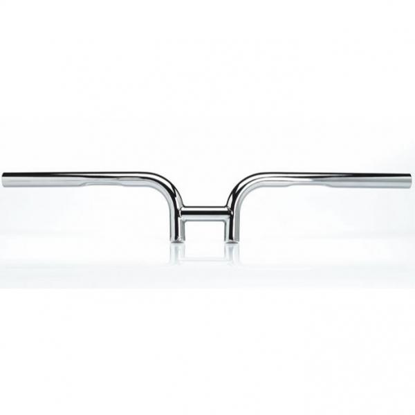 Biltwell chrome dimpled 1" low drag handlebars for harley dyna sportster softail