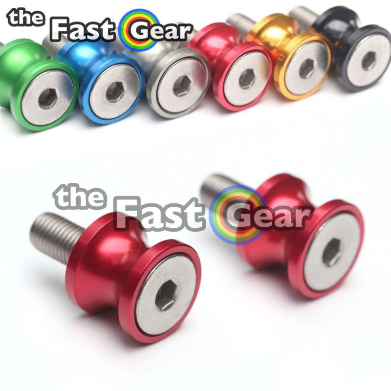 Red billet swing arm spools honda cbr1000rr cbr 600rr 2004 2005 2006 20         