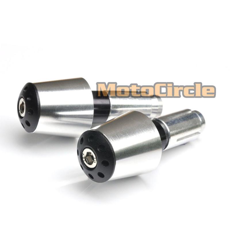 Silver cnc bar end sugo honda cbr600rr cbr1000rr cb 600 cbr vfr 800 rr f4 f4i