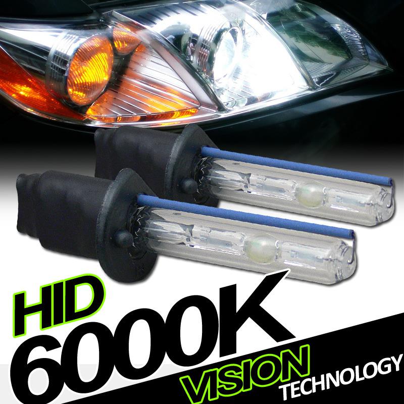 2pc h1 bulb 6000k white xenon hid conversion kit bumper fog/driving light lamp 3