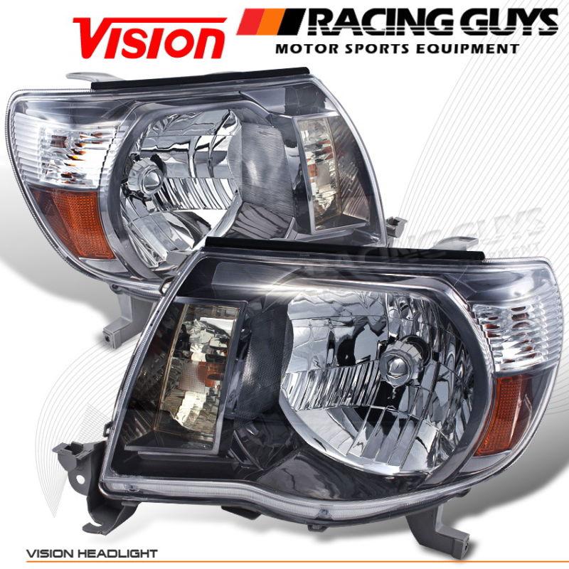 Pickup truck euro style look head lights lamps driver+passenger assembly set