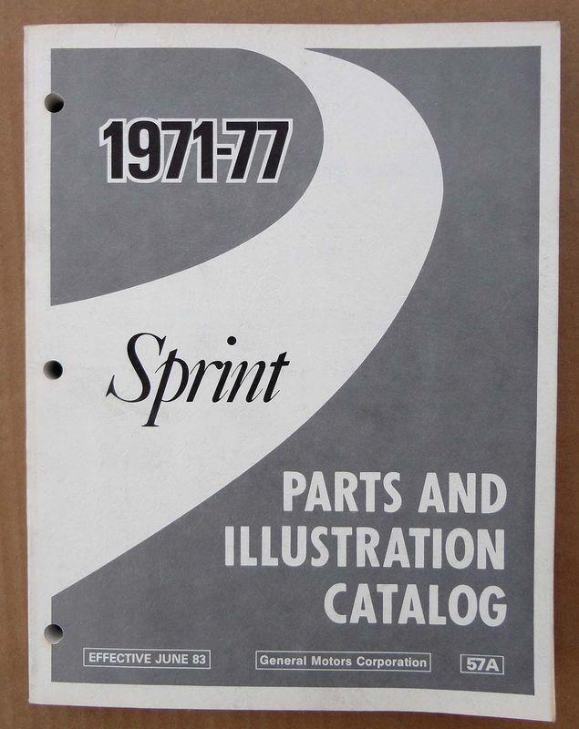 Nos 71-77 el camino & gmc sprint gm master parts book catalog 72 73 74 75 76