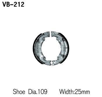 Vesrah vb-212 organic brake shoes front fits yamaha mx80 1980-1982