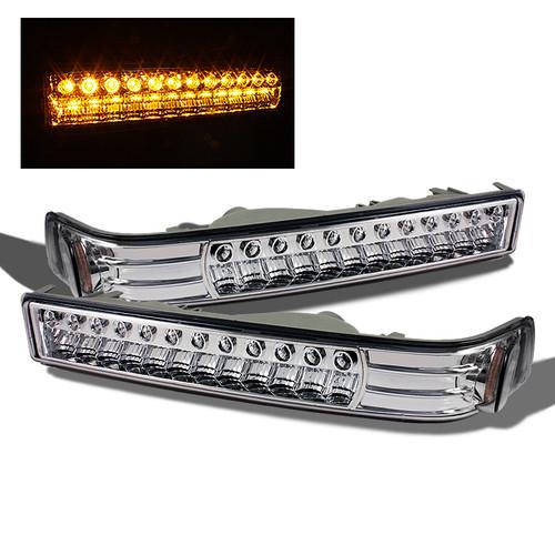 98-05 chevy s10/blazer full led perform bumper parking turn signal lights lamps