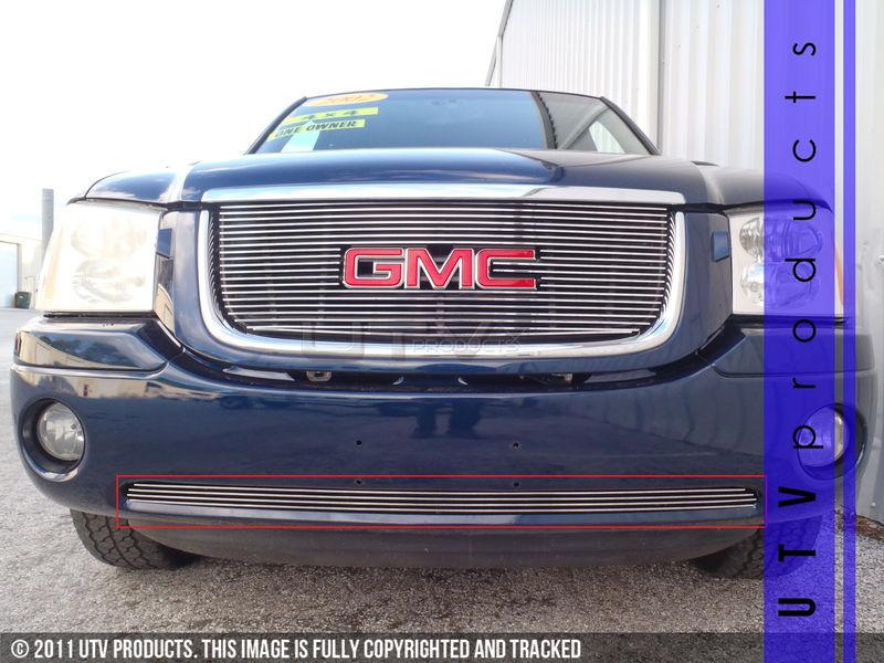 2001 - 2009 gmc envoy bumper 1pc chrome billet grille kit 01 02 03 04 05 06 07 