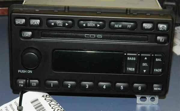 03 04 explorer mountaineer 6-disc cd player radio oem