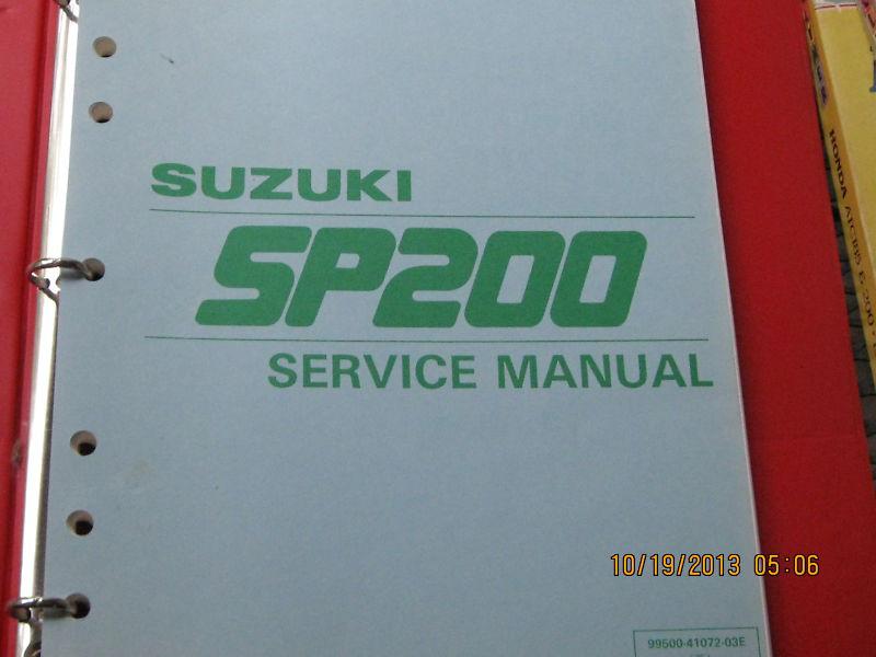  suzuki factory sevice manual   dr200