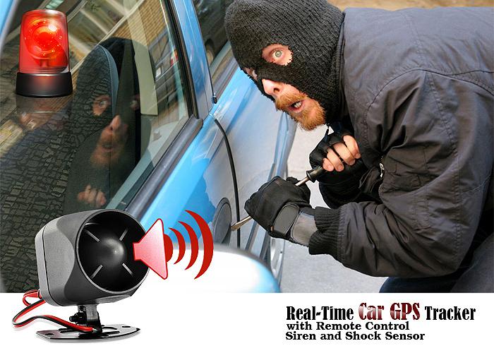 Gps car tracker and car alarm with real-time tracking ★